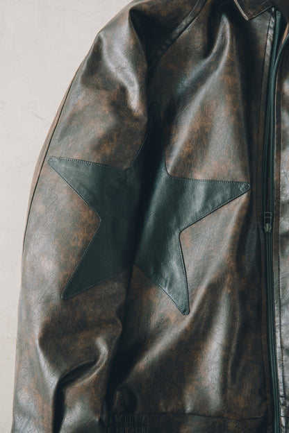 ECO LEATHER STAR JACKET